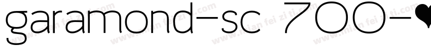 garamond-sc 700字体转换